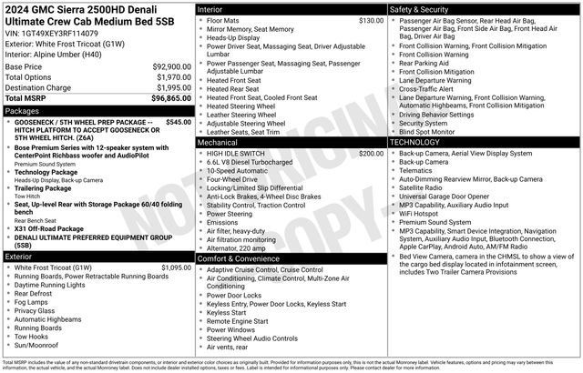 Used 2024 GMC Sierra 2500 Denali Ultimate AWD/4WD image 1