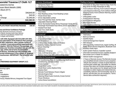Used 2023 Chevrolet Traverse LT AWD/4WD image 2