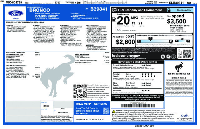 Used 2025 Ford Bronco Outer Banks AWD/4WD image 33