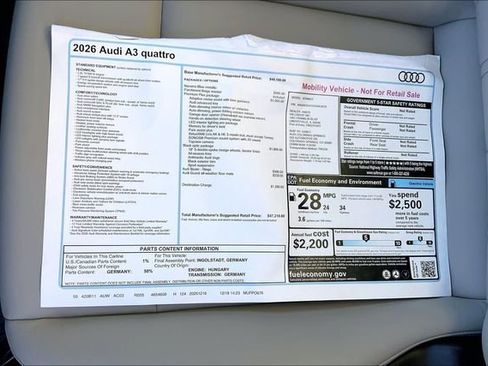 New 2026 Audi A3 2.0T Premium Plus image 13