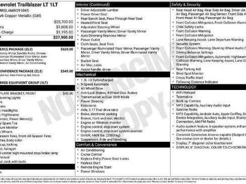 Used 2021 Chevrolet TrailBlazer LT w/ Convenience Package AWD/4WD image 6