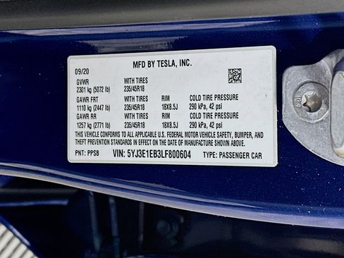 Used 2020 Tesla Model 3 Long Range image 12