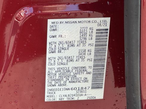 Used 2022 Nissan Frontier SV w/ Technology Package image 36