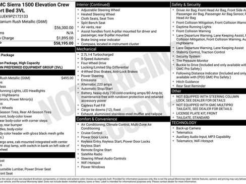 Used 2023 GMC Sierra 1500 Elevation AWD/4WD image 24