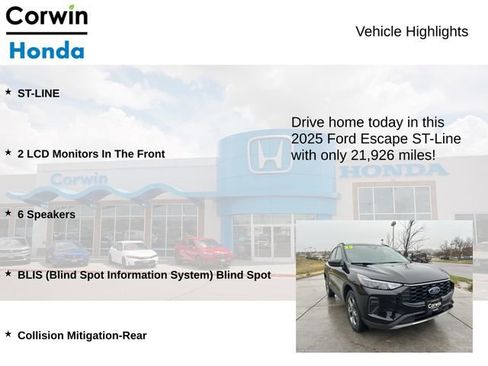 Used 2025 Ford Escape ST-Line AWD/4WD image 6