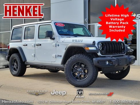 Used 2025 Jeep Wrangler Unlimited Sport S 4xe AWD/4WD image 1