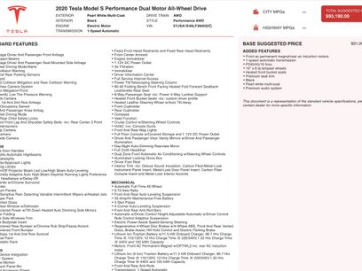 Used 2020 Tesla Model S Performance