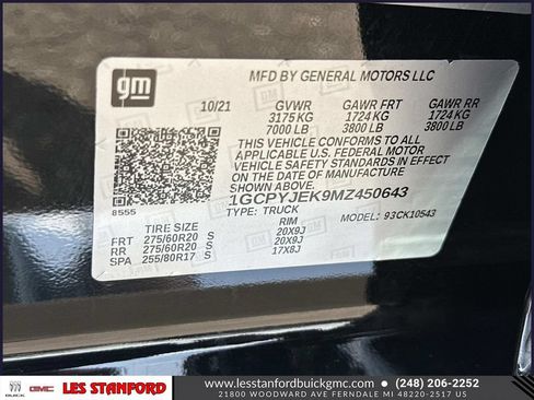 Certified 2021 Chevrolet Silverado 1500 LT AWD/4WD image 19