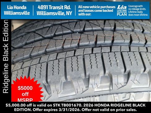 New 2026 Honda Ridgeline Black Edition image 13