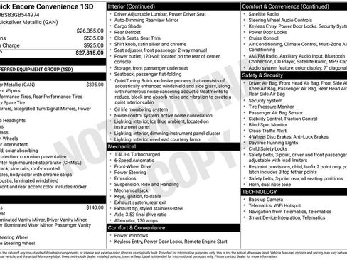 Used 2016 Buick Encore Convenience image 2