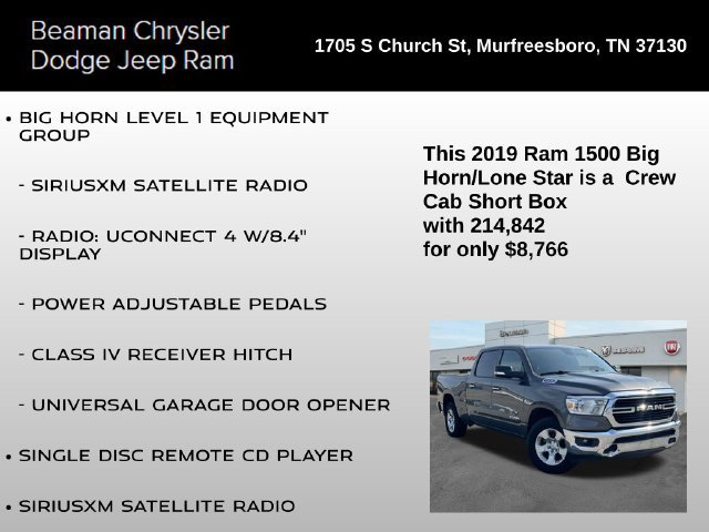 Used 2019 RAM 1500 Big Horn AWD/4WD image 12