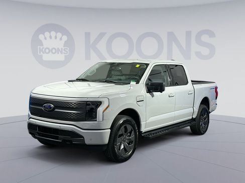 Used 2023 Ford F150 Lightning XLT w/ Equipment Group 312A High image 1