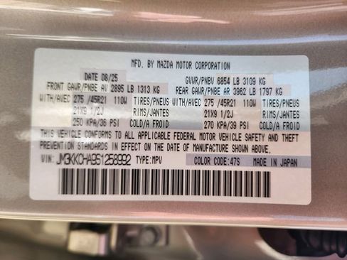 Used 2025 MAZDA CX-90 Plug-In Hybrid w/Premium Sport AWD/4WD image 26