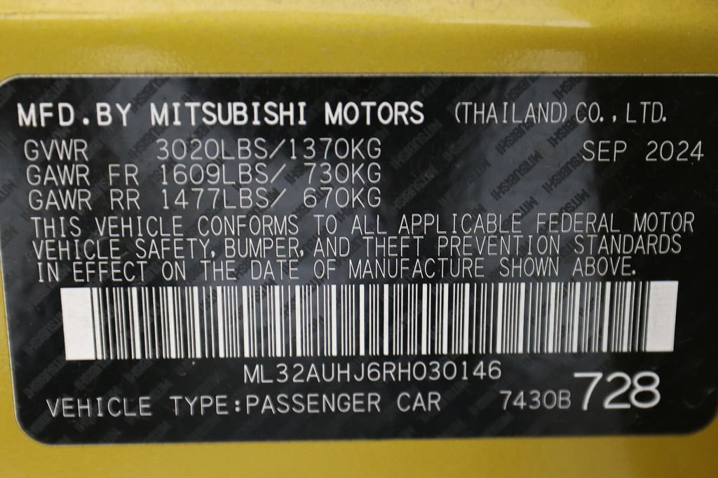 Used 2024 Mitsubishi Mirage ES FWD image 38