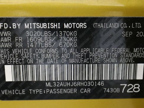Used 2024 Mitsubishi Mirage ES FWD image 38