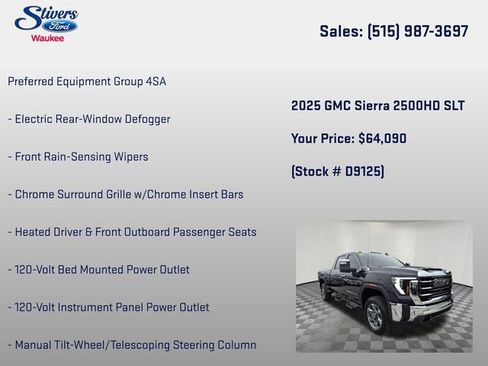 Used 2025 GMC Sierra 2500 SLT AWD/4WD image 16