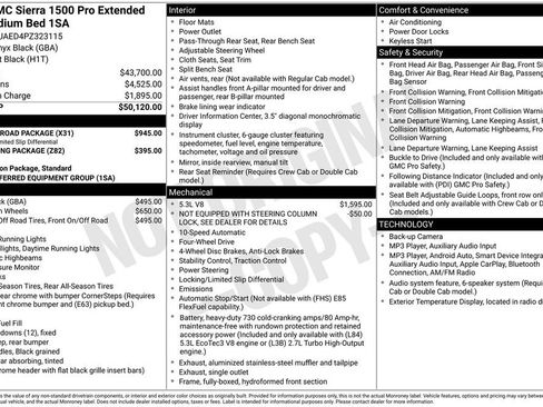 Used 2023 GMC Sierra 1500 Pro w/ X31 Off-Road Package AWD/4WD image 2