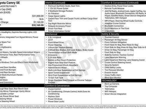 Used 2025 Toyota Camry SE image 6