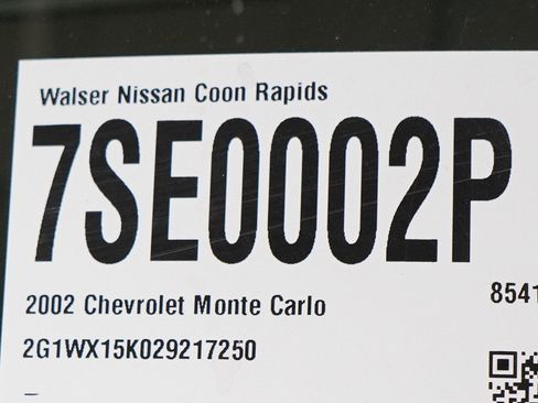 Used 2002 Chevrolet Monte Carlo SS w/ Preferred Equipment Group FWD image 25