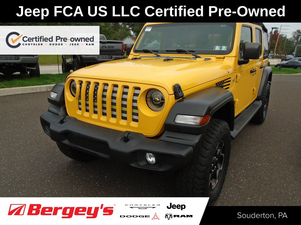 Certified 2021 Jeep Wrangler Unlimited Sport AWD/4WD image 1