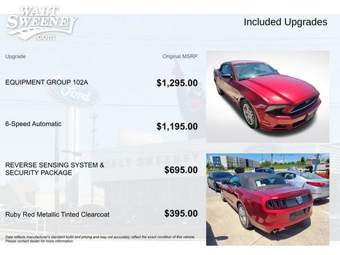Used 2014 Ford Mustang Convertible w/ Equipment Group 102A RWD image 5