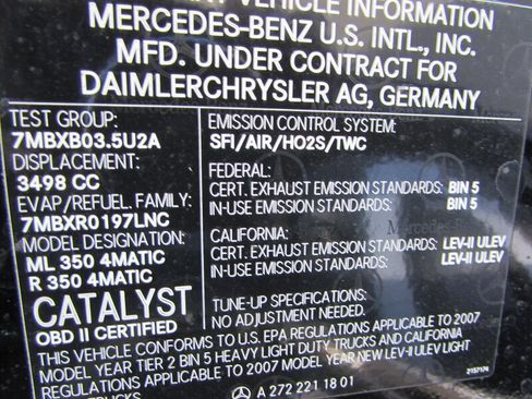 Used 2007 Mercedes-Benz ML 350 4MATIC image 28