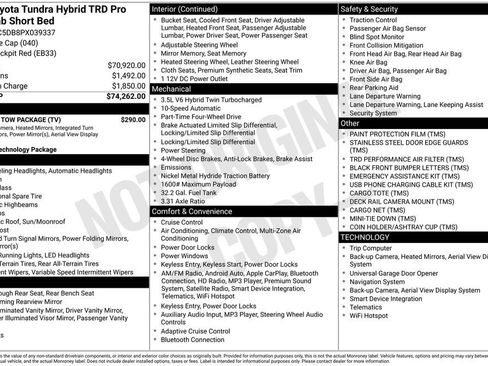 Used 2023 Toyota Tundra TRD Pro w/ TRD Pro Tow Package image 1