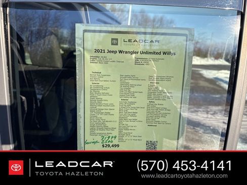 Used 2021 Jeep Wrangler Unlimited Sport image 27