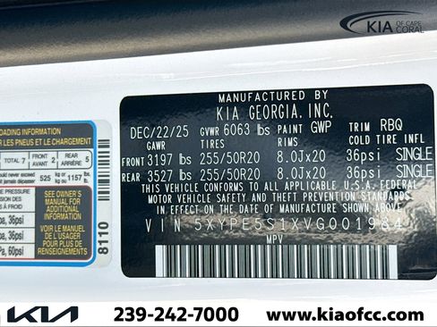 New 2027 Kia Telluride S image 44