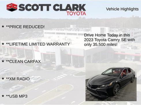 Used 2023 Toyota Camry SE FWD image 12
