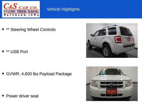 Used 2011 Ford Escape Limited w/ 301A Rapid Spec Order Code image 13