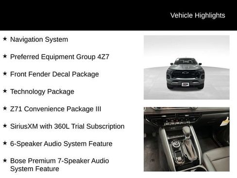 New 2026 Chevrolet Colorado Z71 w/ Technology Package AWD/4WD image 25