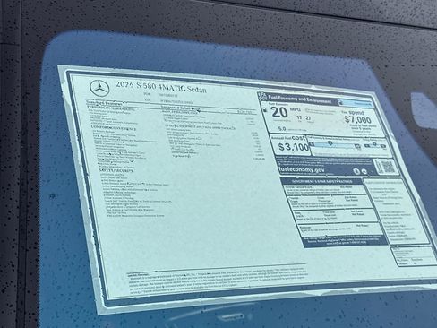 New 2026 Mercedes-Benz S 580 4MATIC Sedan image 29
