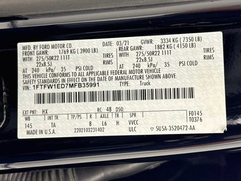 Used 2021 Ford F150 Limited AWD/4WD image 33