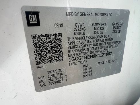 Used 2019 Chevrolet Colorado W/T w/ WT Convenience Package image 31