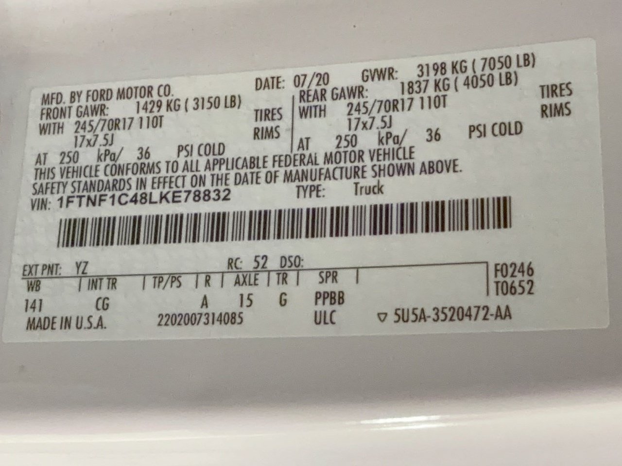 Used 2020 Ford F150 XL w/ Equipment Group 101A Mid RWD image 32