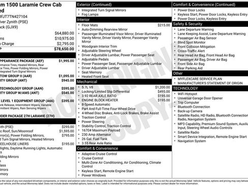 New 2026 RAM 1500 Laramie w/ Sport Appearance Package AWD/4WD image 8