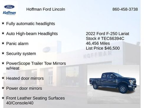 Certified 2022 Ford F250 Lariat w/ Snow Plow Prep Package image 30
