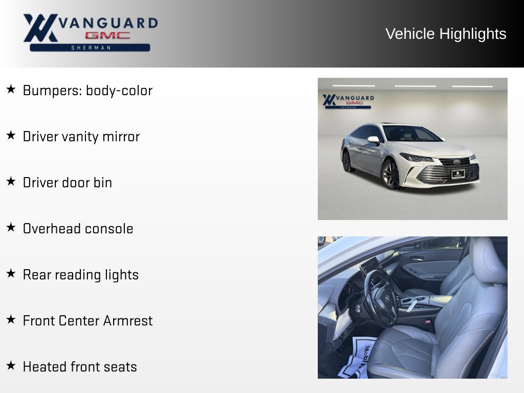 Used 2020 Toyota Avalon XLE w/ Moonroof Package FWD image 16
