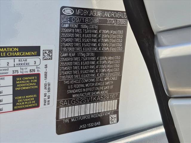 Used 2019 Land Rover Range Rover HSE AWD/4WD image 26