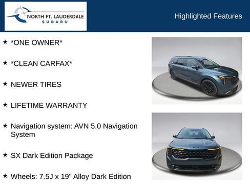 Used 2025 Kia Carnival SX w/ SX Dark Edition Package FWD image 7