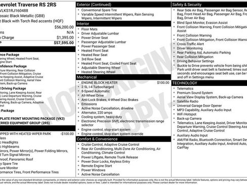 Used 2024 Chevrolet Traverse RS AWD/4WD image 2