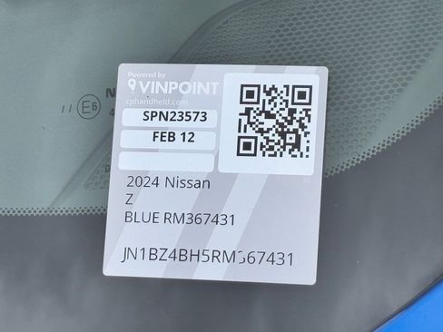 Certified 2024 Nissan Z Performance w/ Floor Mat Package image 31