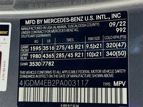 Certified 2023 Mercedes-Benz EQS 580 4MATIC SUV image 34