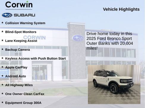 Used 2025 Ford Bronco Sport Outer Banks AWD/4WD image 6