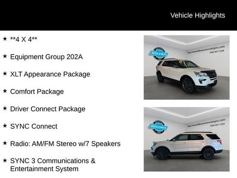 Used 2018 Ford Explorer XLT w/ Equipment Group 202A image 10