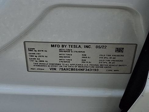 Used 2022 Tesla Model X Plaid AWD/4WD image 26