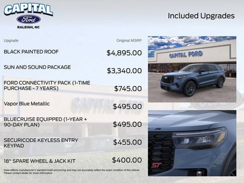 New 2026 Ford Explorer ST w/ Sun And Sound Package AWD/4WD image 5