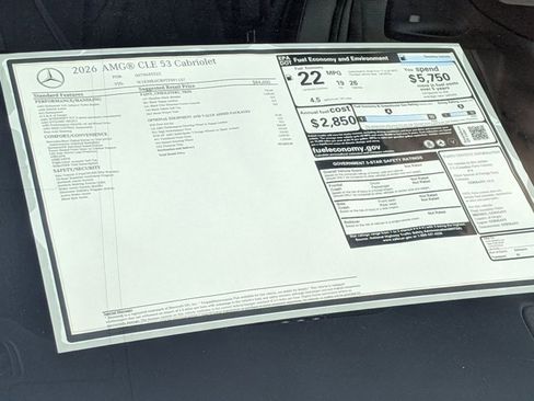 Used 2026 Mercedes-Benz CLE 53 AMG 4MATIC Cabriolet image 17