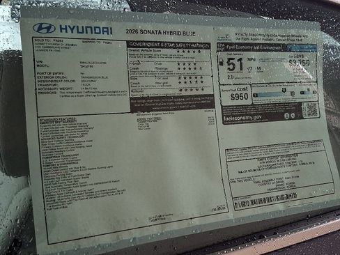 New 2026 Hyundai Sonata Blue image 11